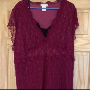 Maurices dress shirt, tank top, & dress coat
